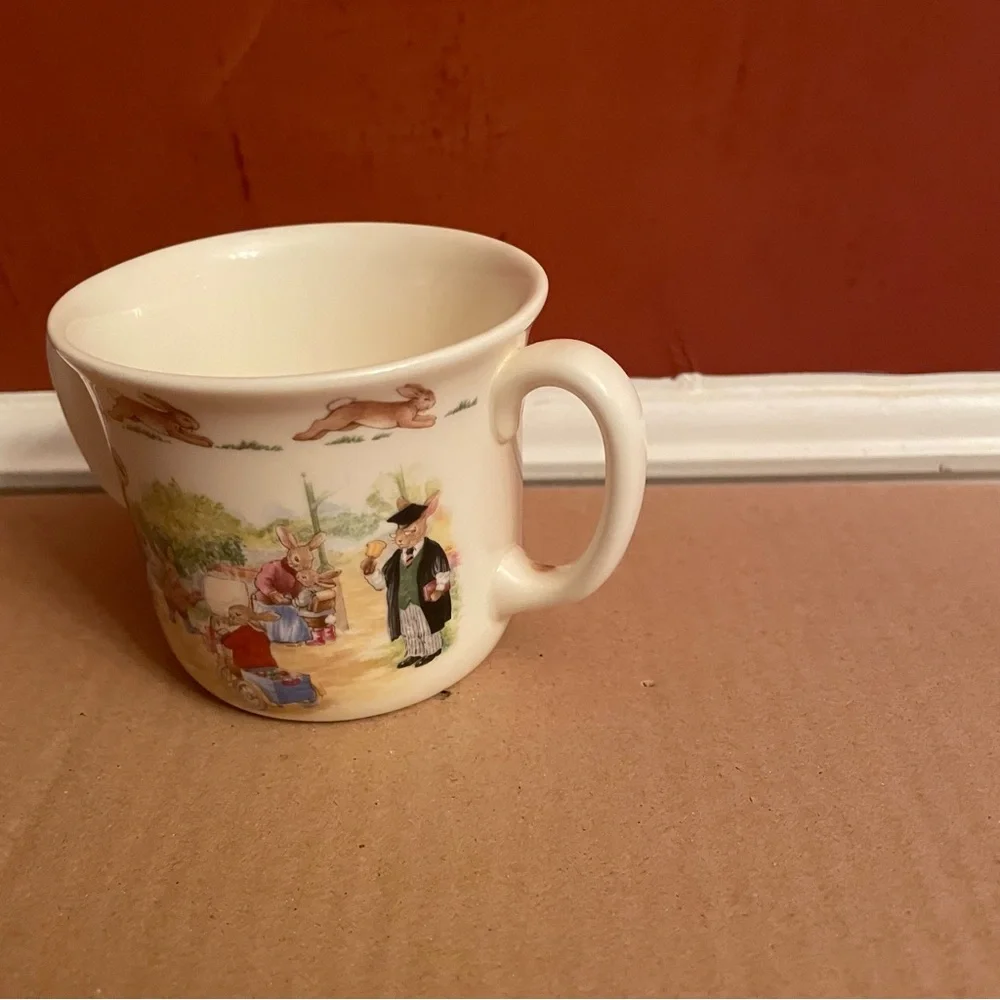 Vintage Royal Doulton “Bunnykins” Children's Double Handle Mug, 1988